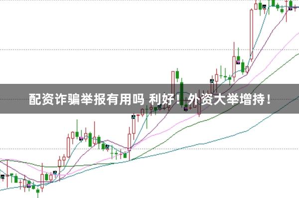 配资诈骗举报有用吗 利好！外资大举增持！